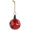 7" Red Metal Jingle Bell Hanging Christmas Decoration